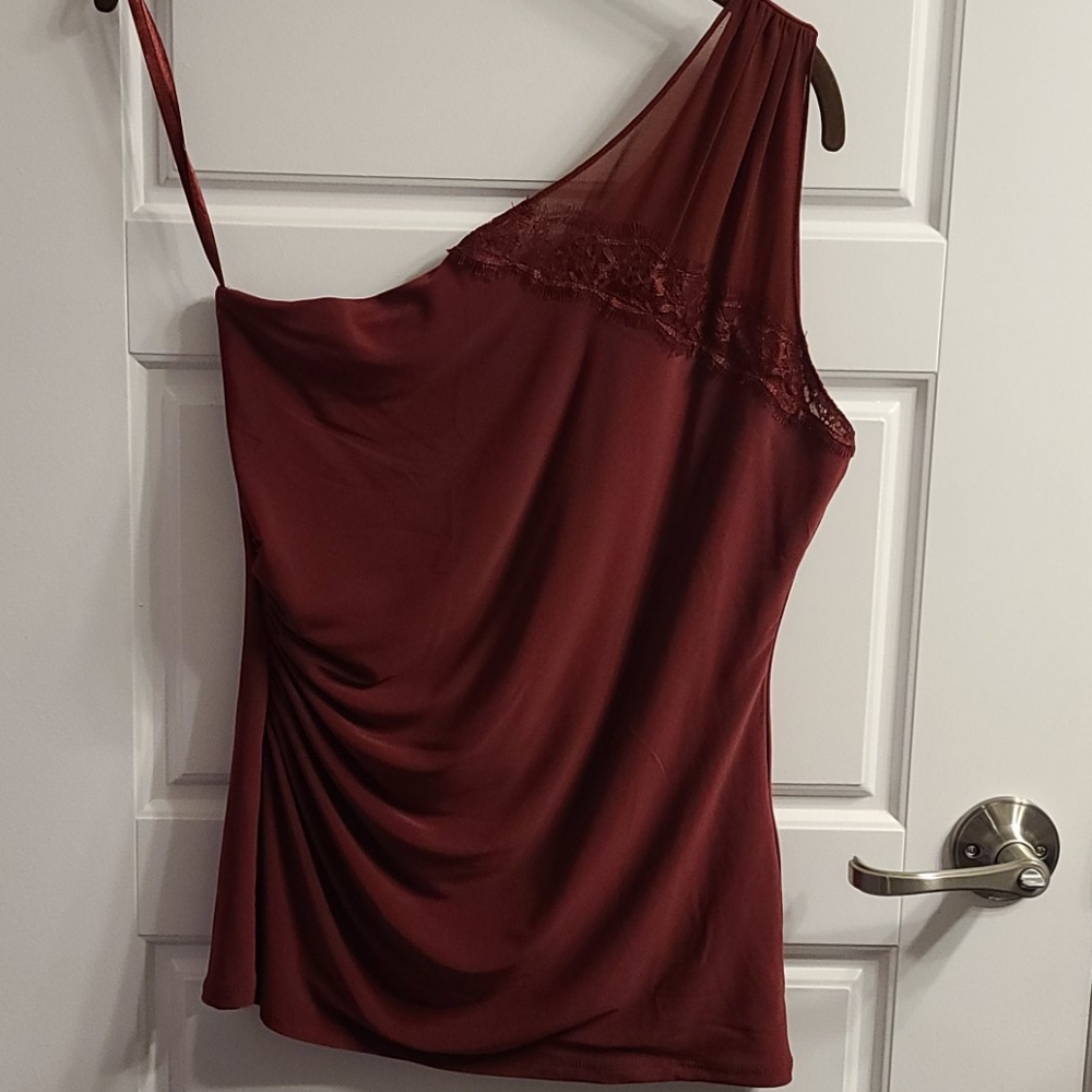 White House Black Market one shoulder top